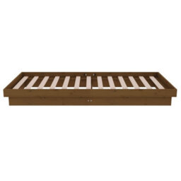 Berkfield Bed Frame Honey Brown Solid Wood 75X190 Cm Small Single - thumbnail 6