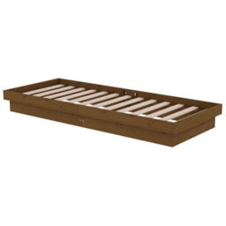 Berkfield Bed Frame Honey Brown Solid Wood 75X190 Cm Small Single - thumbnail 4