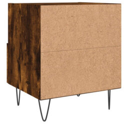 Berkfield Modern Bedside Cabinet Smoked Oak 40X35X47.5 Cm Engineered Wood - thumbnail 6