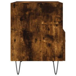 Berkfield Modern Bedside Cabinet Smoked Oak 40X35X47.5 Cm Engineered Wood - thumbnail 5