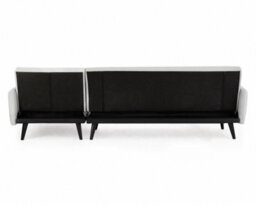 Home Detail Clinton Light Grey Fabric L Shape Sofa Bed - thumbnail 5