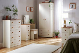 Lancaster 3 Drawer Deep Chest In Cream & Oak (Ready Assembled) - thumbnail 8