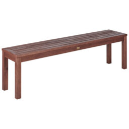 Beliani Garden Bench With Cushion Tuscania 160 Cm Eucalyptus Wood Grey - thumbnail 5