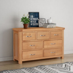 Buttercup Farm Bologna Tall Chest With 7 Drawers - L40 X W50 X H102 Cm - Oak - thumbnail 2