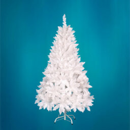 Abaseen 7Ft White Artificial Christmas Tree, 1000 Tips Xmas Tree Easy Assembly Foldable Reusable Strong Stand Indoor Outdoor Decor - thumbnail 2