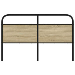 Berkfield Headboard Sonoma Oak 150 Cm Steel And Engineered Wood - thumbnail 3