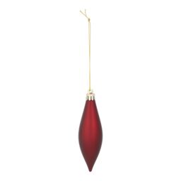 Plastic Tonal Christmas Bauble Set, Pack Of 40 - Red - thumbnail 7