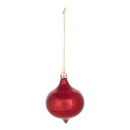 Plastic Tonal Christmas Bauble Set, Pack Of 40 - Red - thumbnail 5