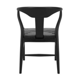 Where Saints Go Ltd Quinn Dining Chairs Pack Of 2, Paper Coil Seats, Curved Black Wood Frames By Where Saints Go - thumbnail 7