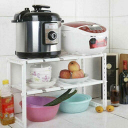 Mantraraj 2 Tier Expandable Under Sink Organizer Storage Shelf Shelves Unit Space Saving Multipurpose Tidy Organizer Rack Cupboard - thumbnail 8