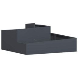 Berkfield Modern Garden Planter Anthracite 100 X 100 X 50 Cm Steel