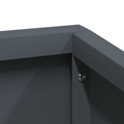 Berkfield Modern Garden Planter Anthracite 100 X 100 X 50 Cm Steel - thumbnail 9