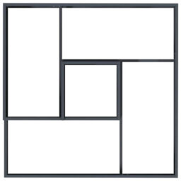 Berkfield Modern Garden Planter Anthracite 100 X 100 X 50 Cm Steel - thumbnail 8