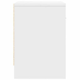 Berkfield Bedside Cabinets 2 Pcs With Drawer White 39X28X41 Cm - thumbnail 7