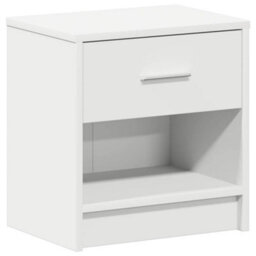 Berkfield Bedside Cabinets 2 Pcs With Drawer White 39X28X41 Cm - thumbnail 6