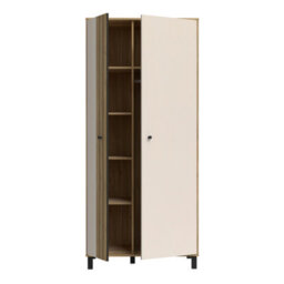 Furniture To Go Grafton 2 Door Wardrobe In Cream And Oak - thumbnail 4