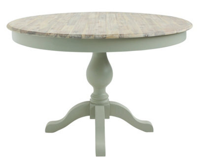 Statement Furniture Florence Large Sage Green Pedestal Round Dining Table 120Cm - image 1