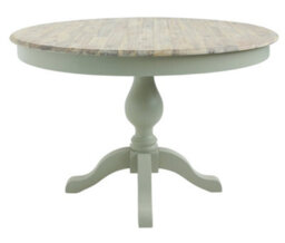 Statement Furniture Florence Large Sage Green Pedestal Round Dining Table 120Cm - thumbnail 1