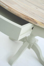 Statement Furniture Florence Large Sage Green Pedestal Round Dining Table 120Cm - thumbnail 4