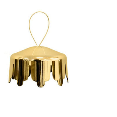 Christmas Tree World Gold Bauble Cap For Inflatable Mirror Ball