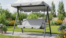 Garden Swing Canopy 2-3 Seater Waterproof Uv 190X130 Cm - thumbnail 5