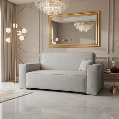 Viva Vox Iii Living Room Sofa Bed Has Sleep Function Storage Box Upholstered Back 172X88X102Cm Light Grey - image 1
