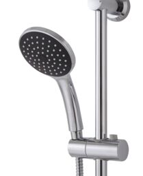GoodHome Lidia Chrome Effect Wall-Mounted Thermostatic Mixer Shower With 2 Heads & 1.5M Hose Length - thumbnail 2