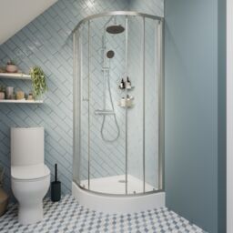 GoodHome Lidia Chrome Effect Wall-Mounted Thermostatic Mixer Shower With 2 Heads & 1.5M Hose Length - thumbnail 6