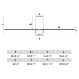 Luminosa Lighting Luminosa Punt Tub Medium 3 Blade Ceiling Fan Matt White With Light 3000 - 4200 - 6500K Tuya Smart System - thumbnail 3