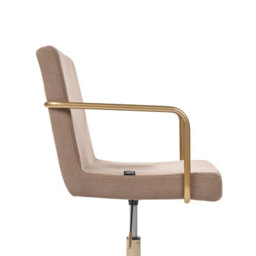 Beliani Office Chair Trinity Corduroy Light Brown - thumbnail 9
