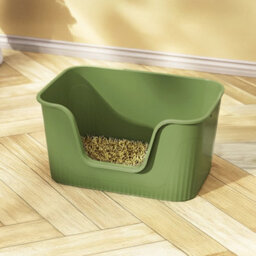 Thehotsale Green Open Top Cat Litter Box With Scoop 45Cm(W) X 38Cm(D) X 22Cm(H)