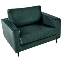 Beliani Living Room Set 4 Seater Savalen Velvet Dark Green - thumbnail 9