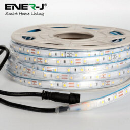 Ener-J 10 Meter Solar Led Strips With Silicon Cover, Ip65, 6V 8W Solar Panel With 6000 Mah Battery, Remote Included. 3000K - thumbnail 3