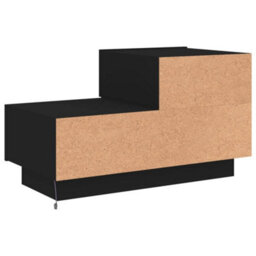 Berkfield Bedside Cabinet With Led Lights Black 70X36X40.5 Cm - thumbnail 9