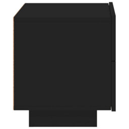 Berkfield Bedside Cabinet With Led Lights Black 70X36X40.5 Cm - thumbnail 8
