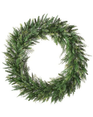 Werchristmas 1 M Natural Fir Artificial Christmas Wreath - image 1