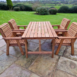 Churnet Valley Garden Furniture Ltd Valley 4 Seat Set 4Xc 1795 Table - thumbnail 3