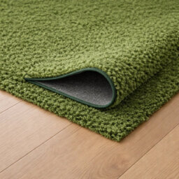 Uetian Green Shaggy Rug Thick Plush 5Cm Deep Pile Non Slip Area Carpet For Home (120X170) - thumbnail 3