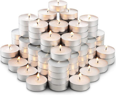 Mantraraj Unscented Tea Lights Candles 3.5 Hour Burn Tealight Candles Multipack Candles Tea Lights Tea Candles Pack Of 30 - image 1