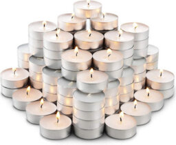 Mantraraj Unscented Tea Lights Candles 3.5 Hour Burn Tealight Candles Multipack Candles Tea Lights Tea Candles Pack Of 30 - thumbnail 1