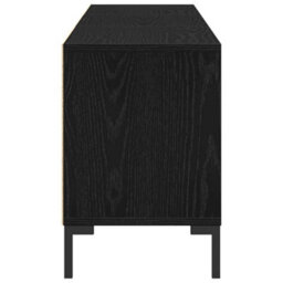 Berkfield Tv Cabinet Black Oak 150X30X44,5 Cm Engineered Wood - thumbnail 8