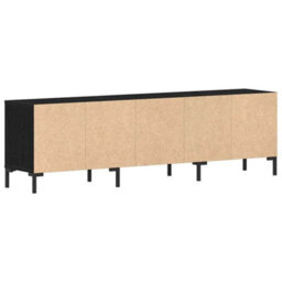 Berkfield Tv Cabinet Black Oak 150X30X44,5 Cm Engineered Wood - thumbnail 6