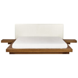 Beliani Bed Boucle Zen 180 X 200 Cm (Eu Super King) Natural Ash Wood - thumbnail 5