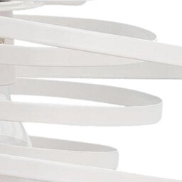 First Choice Lighting White Metal Swirl Easy Fit Light Shade - thumbnail 4