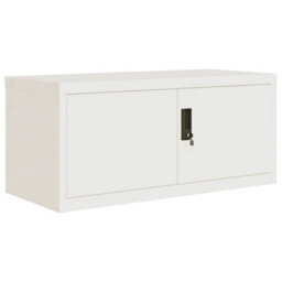Berkfield File Cabinet White 90X40X240 Cm Steel - thumbnail 3