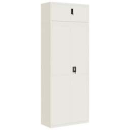 Berkfield File Cabinet White 90X40X240 Cm Steel - thumbnail 2