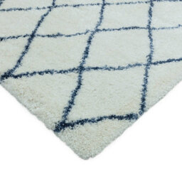 Alto Al03 Cream Geometric Modern Luxurious Shaggy Stain-Resistant Rug For Bedroom Living & Dining Room-80Cm X 150Cm - thumbnail 5