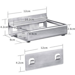 Vivo Bathroom Soap Bar Dish Holder And Soak Sponge Self Adhesive Kitchen Shower Sink - thumbnail 2