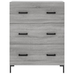 Berkfield Highboard Grey Sonoma 69.5X34X180 Cm Engineered Wood - thumbnail 8