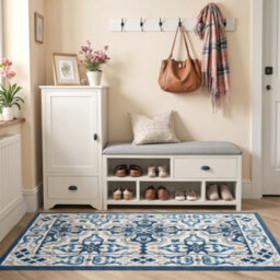 Moonlight Bedding Living Room Runner Rugs Washable Area Rugs Non-Slip Low Pile Printed Rugs (Luna, 60X110Cm) - thumbnail 1